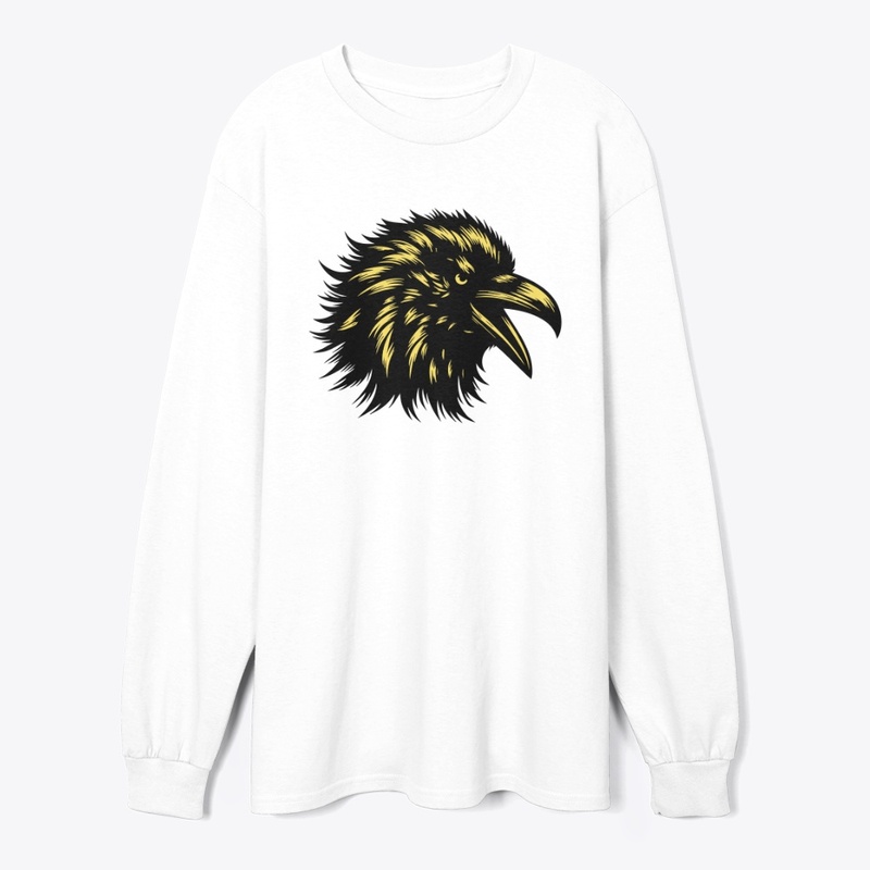Angry Crow Head Design