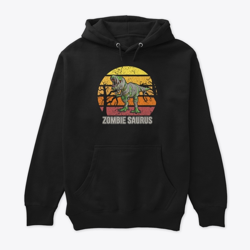 Zombie Saurus Halloween Dinosaur T Rex
