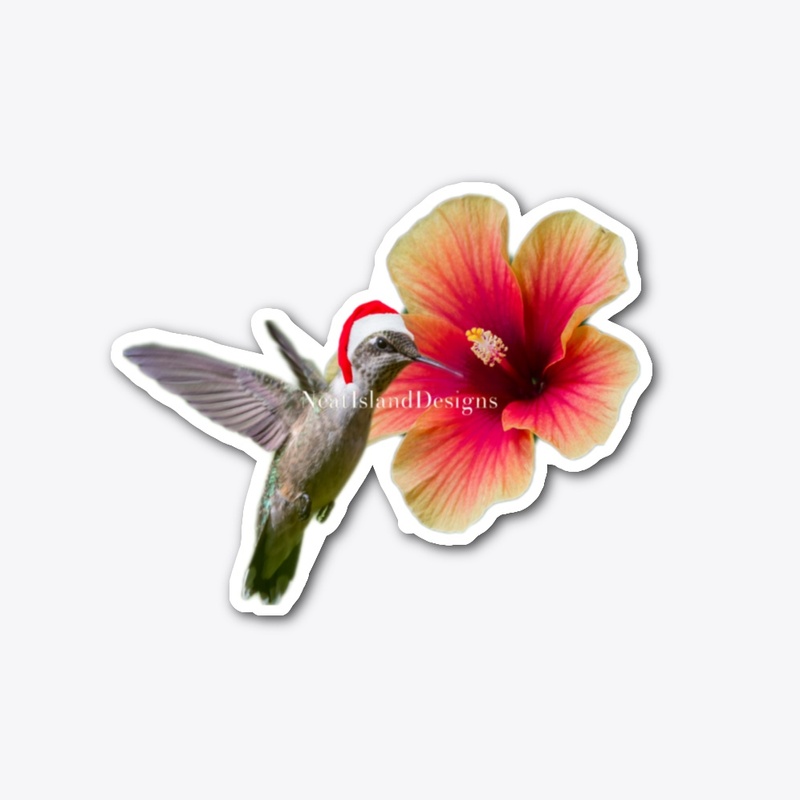 Cut Out Sticker Christmas Bird