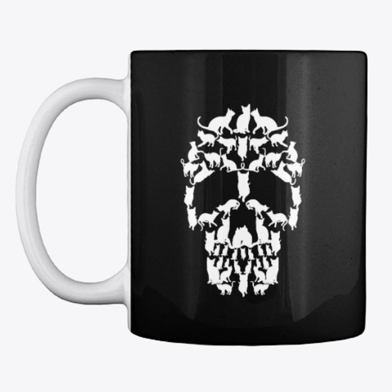 T-shirts Skull Cats