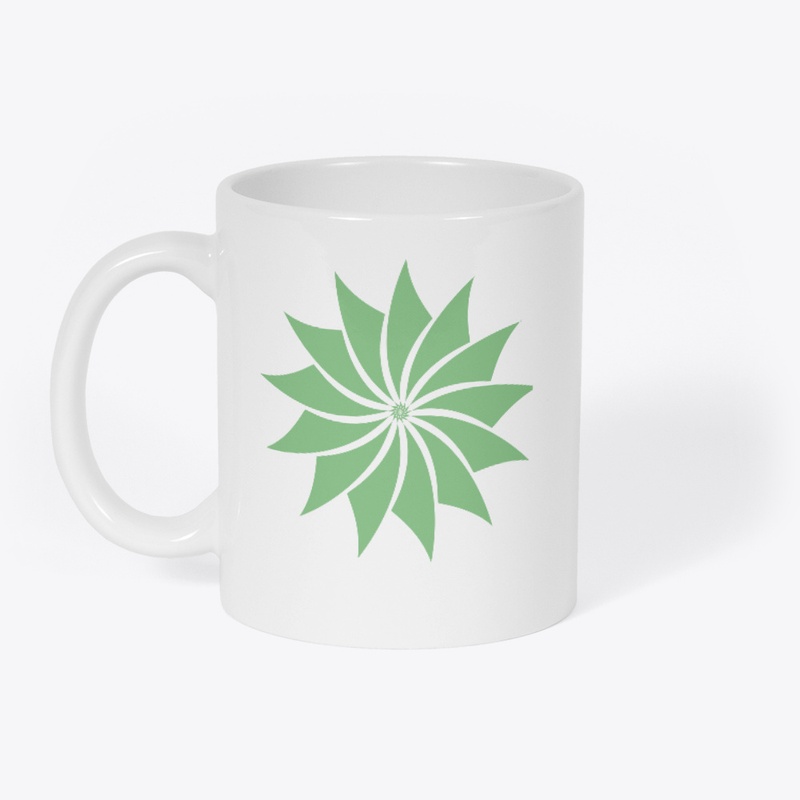 Geometric Swirl Floral Design for TShirt