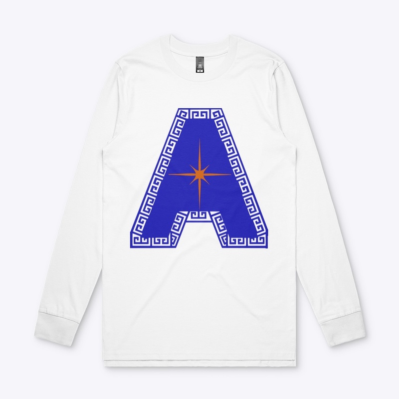 Orange Amblle Star A Long Sleeve Shirt