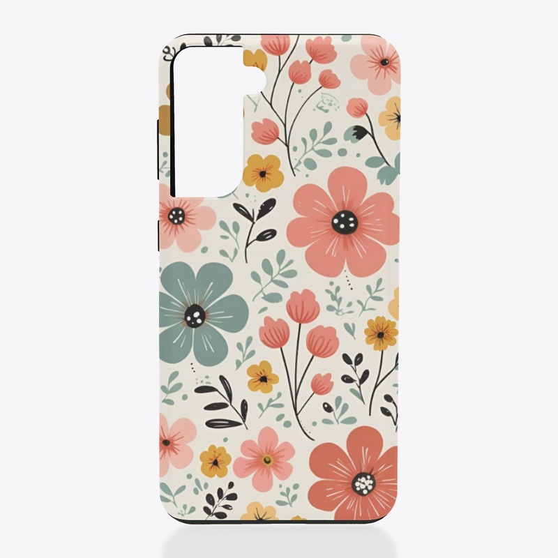 Retro Floral Garden Phone Case