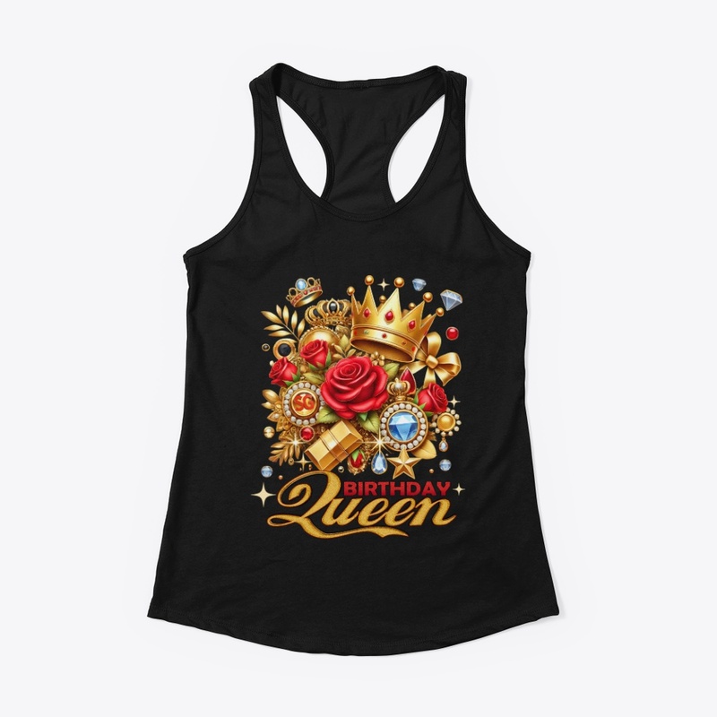 Vintage Crown Birthday Queen