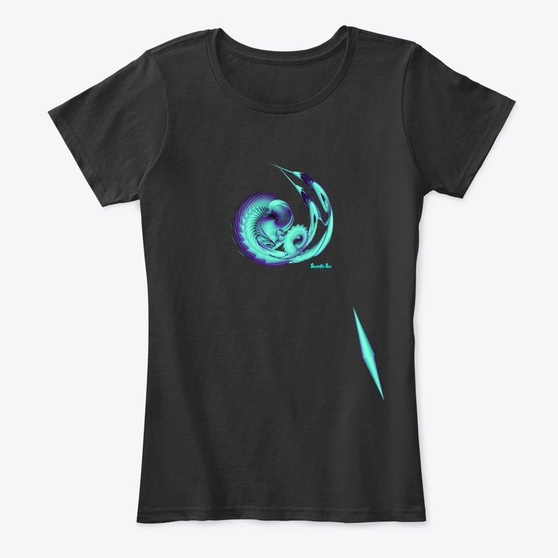 Turquoise Purple Arcs