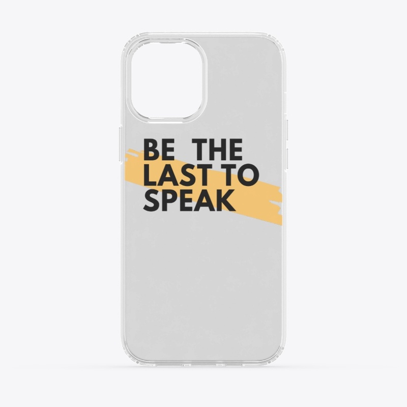 last to speak 