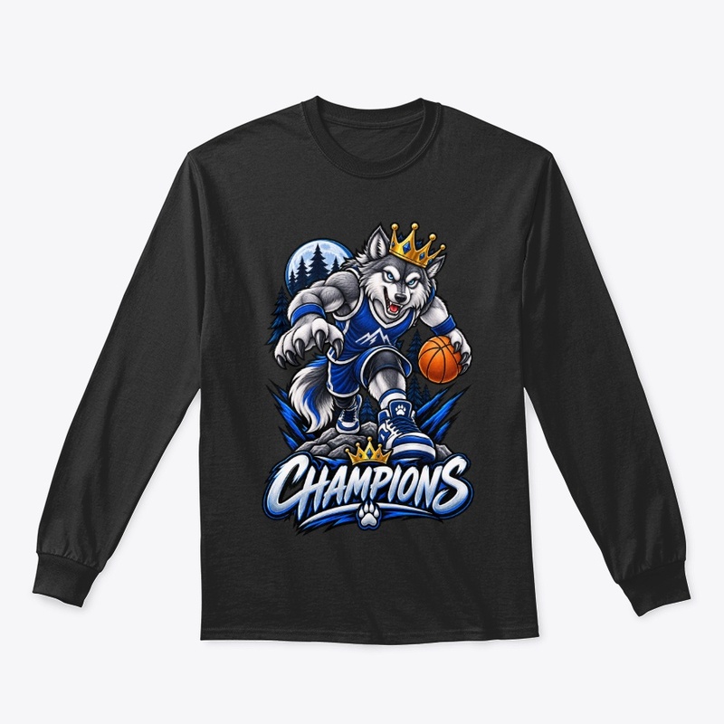 Champions Fierce Wolf Basketball Mascot 