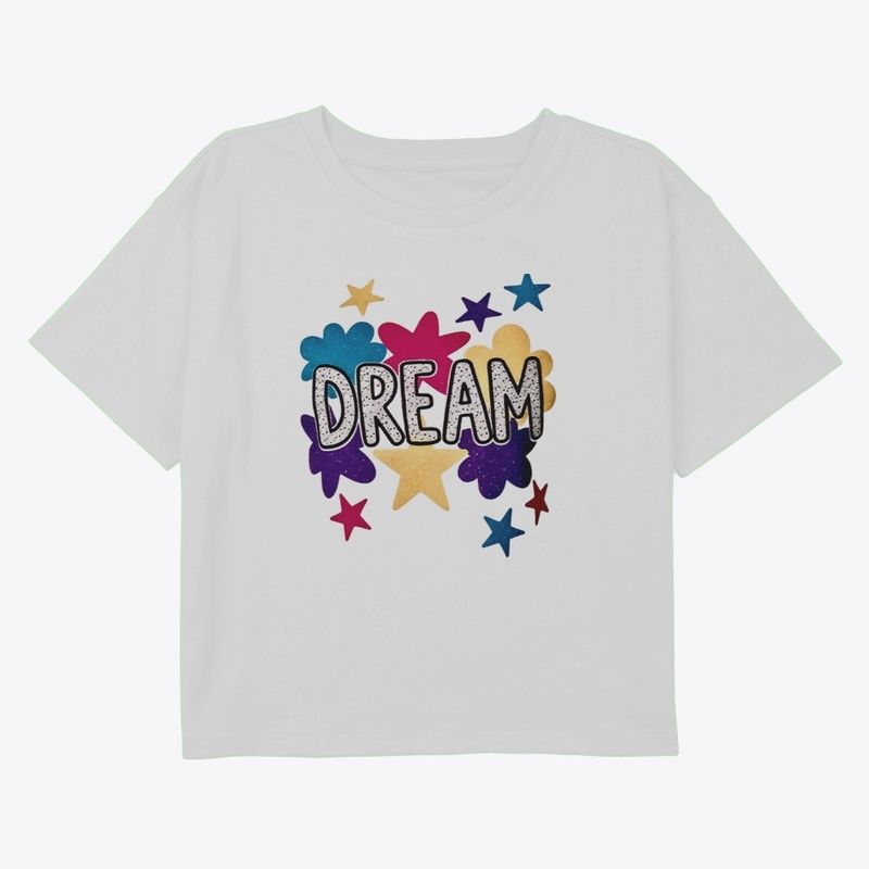 Dream Big Glitter Graphic Tee