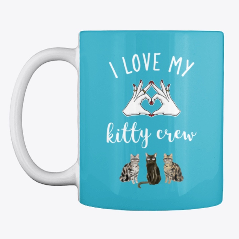 I Love My Kitty Crew Design 4 | Cat Tee 
