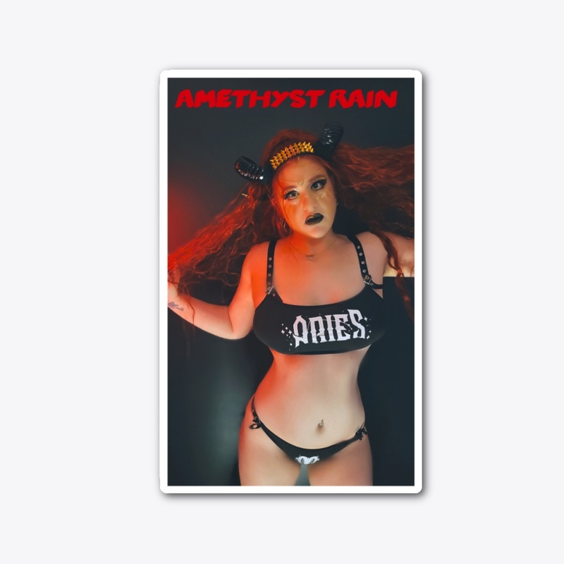 Amethyst Rain Aries Poster