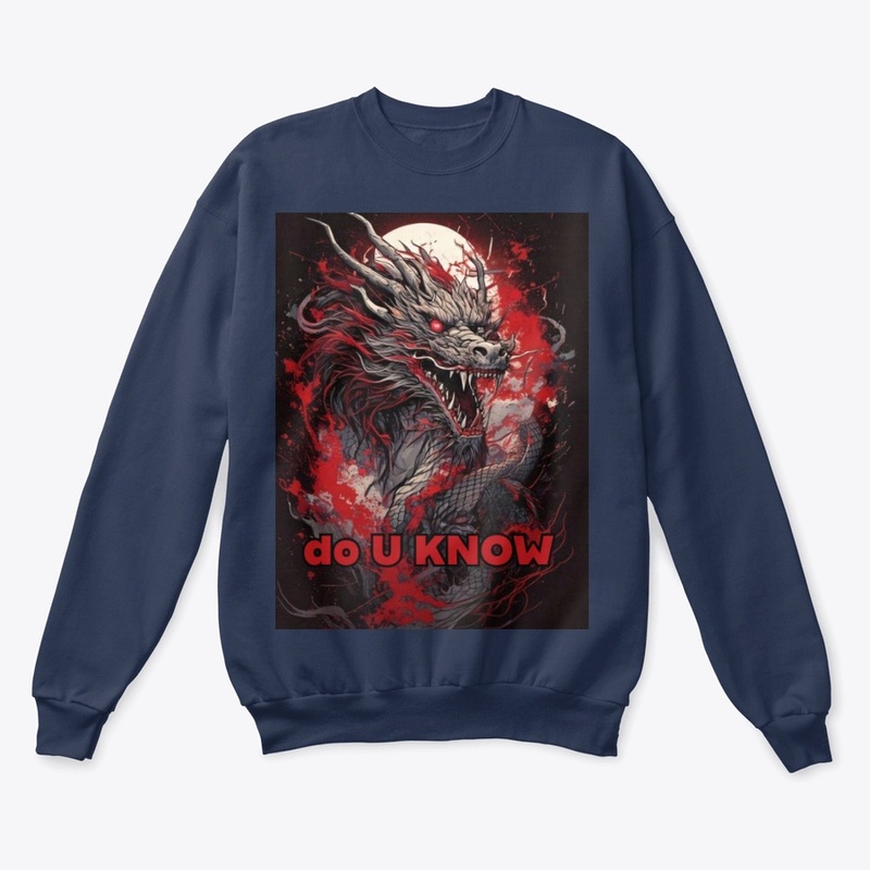 T Shirt Japanese Dragon, Do U Know