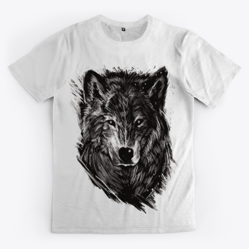 Wolf graphics pattern