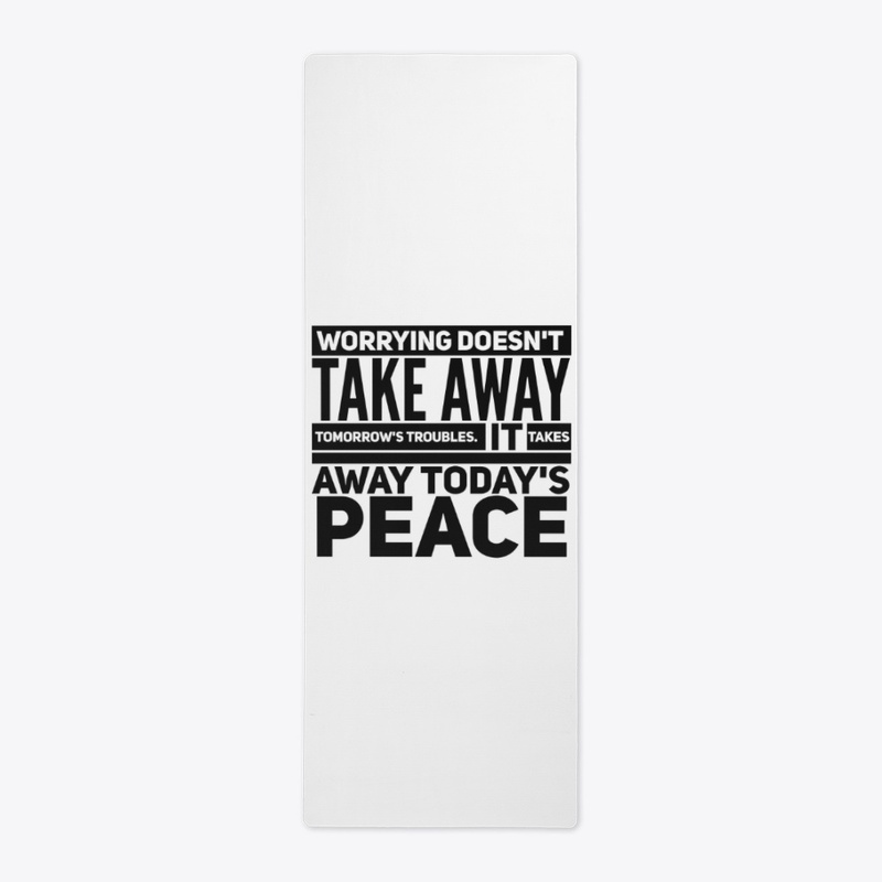 Worrying troubles peace black