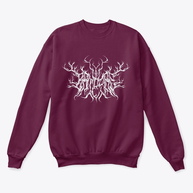 Brutal Logo White Crewneck Sweater