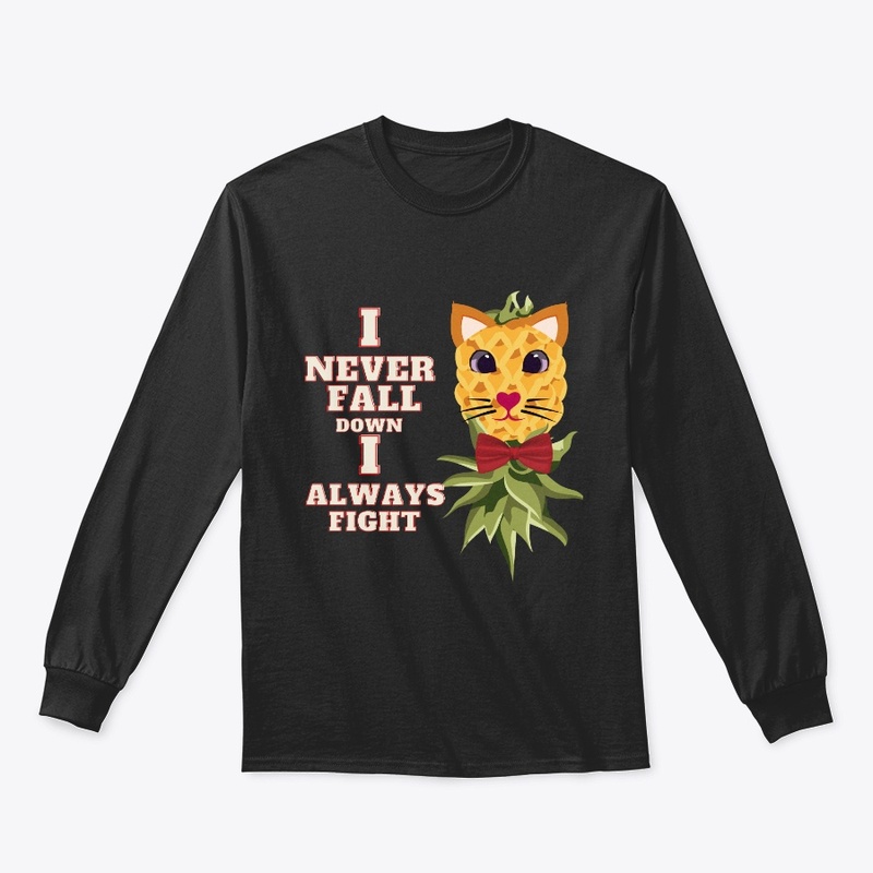 upside down pineapple with kitty cat fun