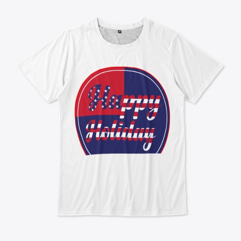 Happy Holiday USA T-shirt Design