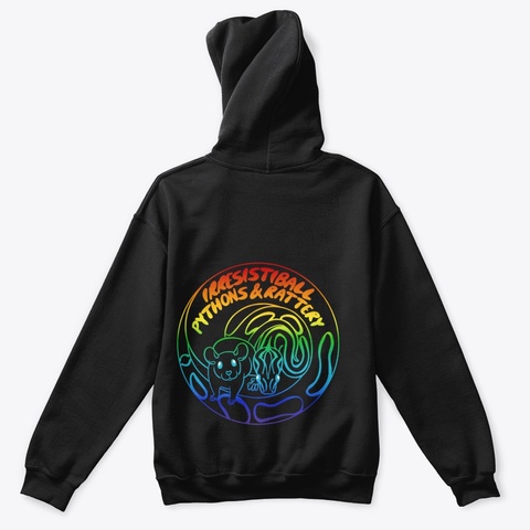 Kids Hoodie Black T-Shirt Back