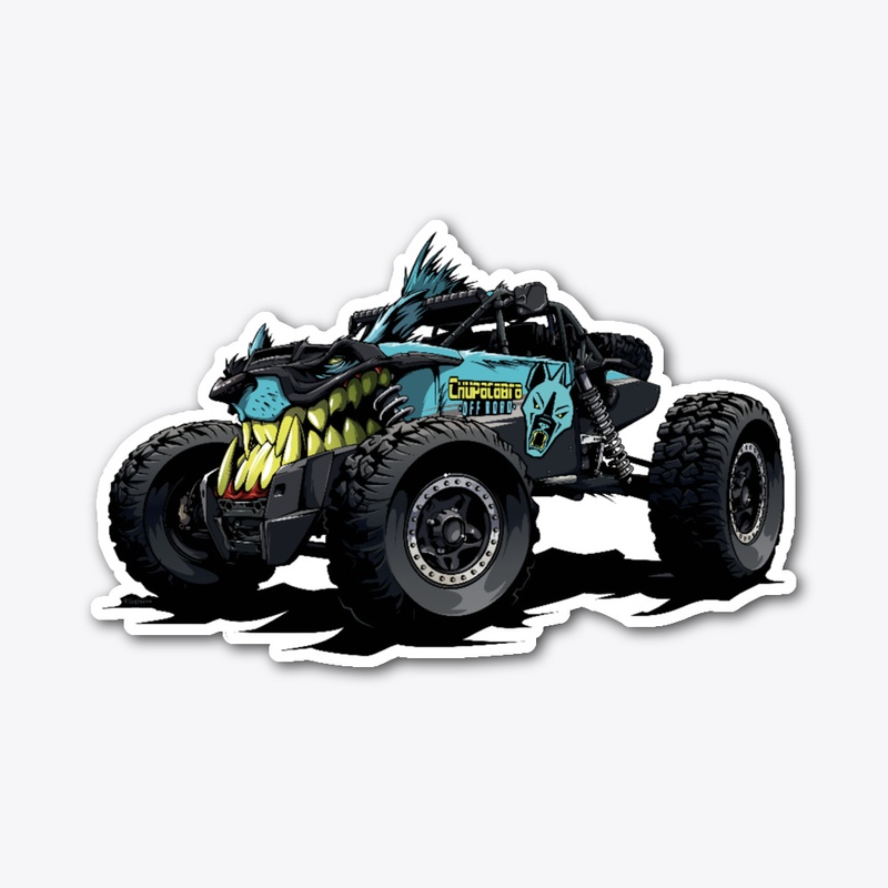 Racecar Die Cut Sticker