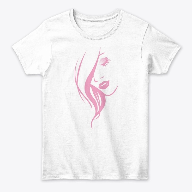 Sketch of face T shirt 
