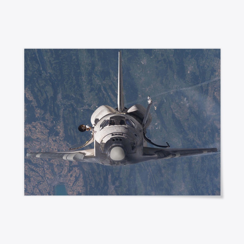 STS-114 au dessus de Neuchâtel