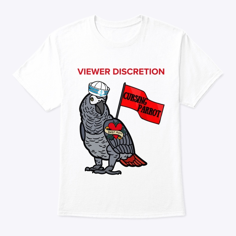 Cursing Parrot graphic t-shirt