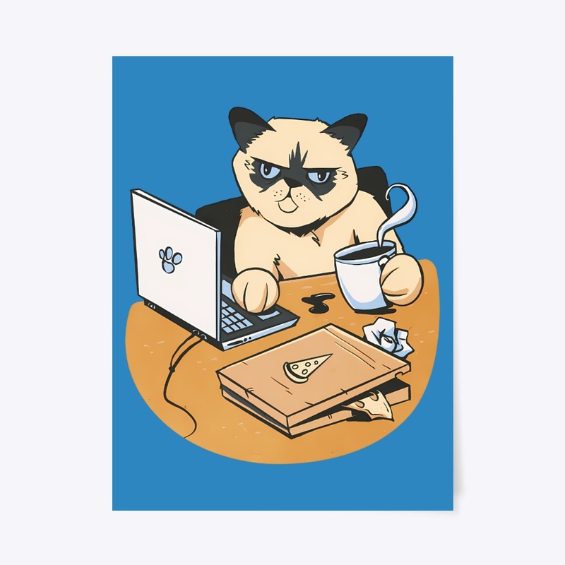 Home Office Grumpy Cat