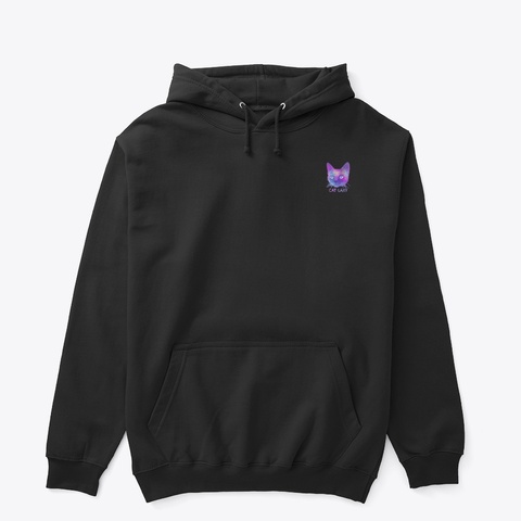 Cat Laxy Collection Black Kaos Front
