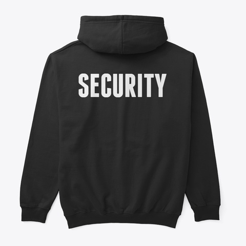 Fpv Army Security Black T-Shirt Back