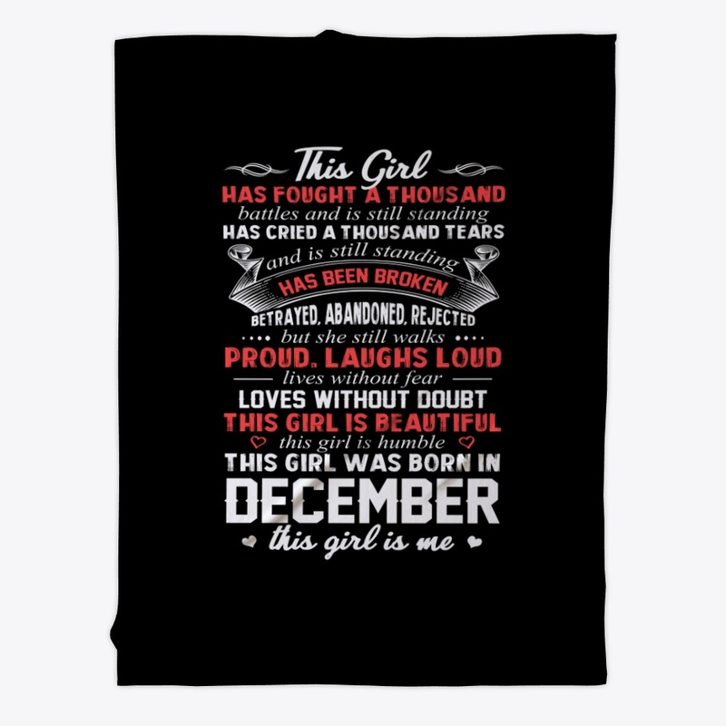 This Girl Was Born In December Birthday