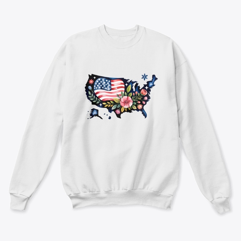 Silhouette of the USA