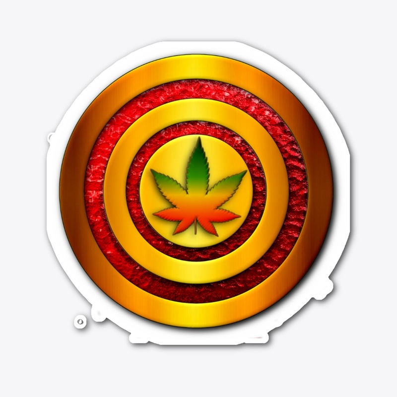 Captain Cannabis Gold and Ruby Shield