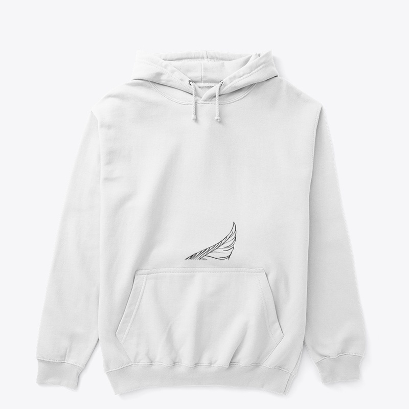 White hoddie(feather)