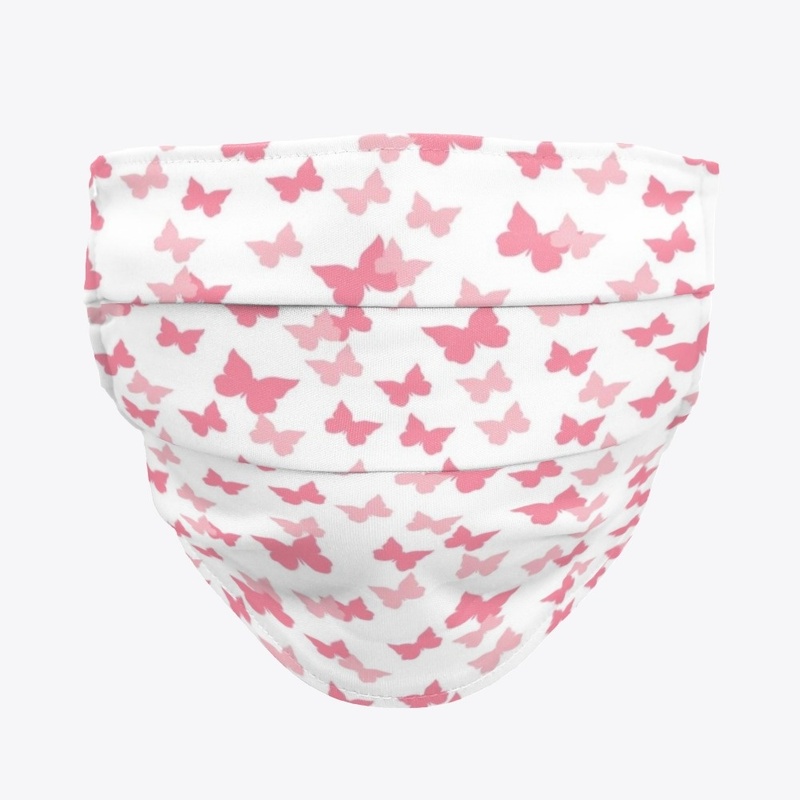 pink butterfly mask