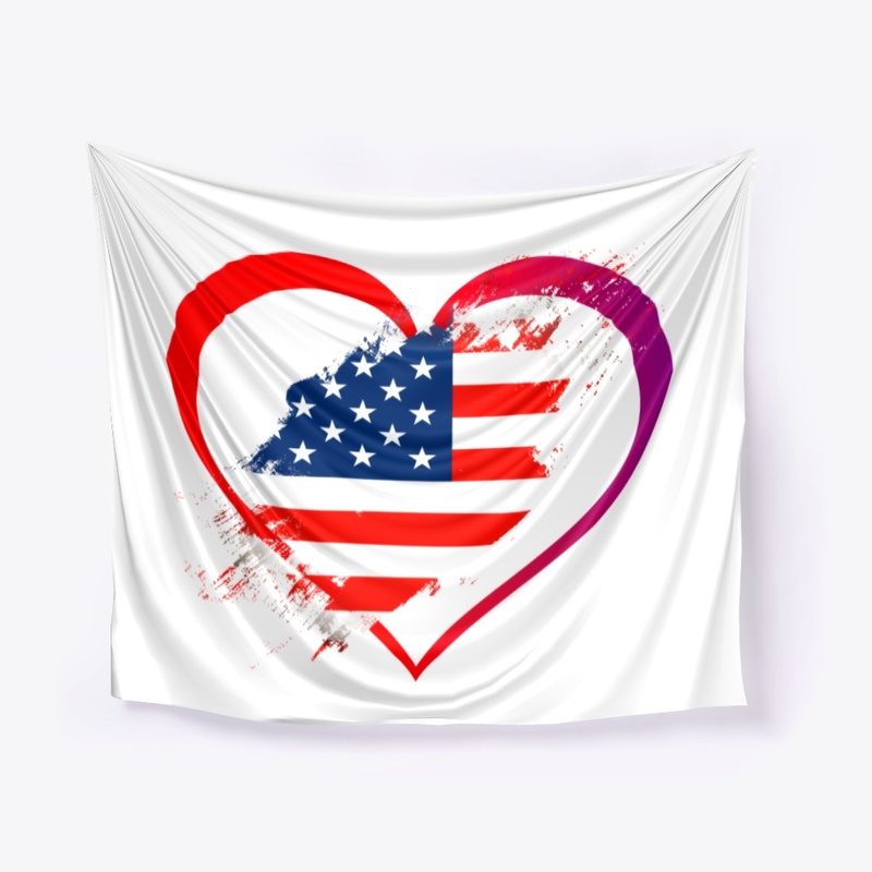 American Heart Flag Tee
