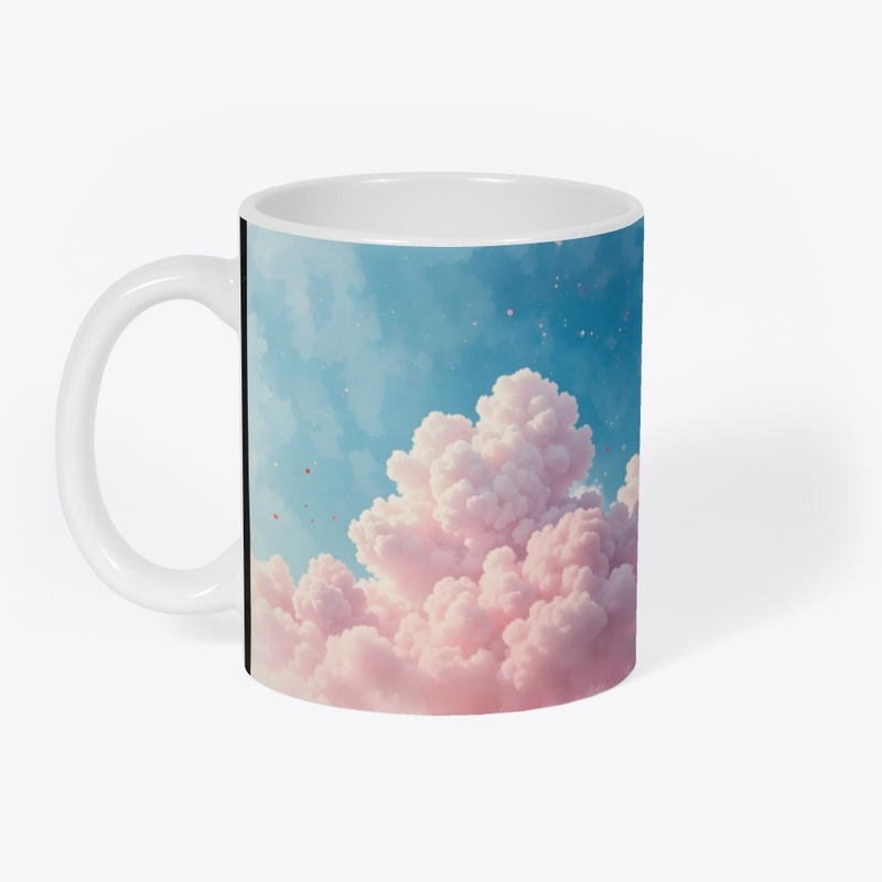 Cherry blossom colored clouds