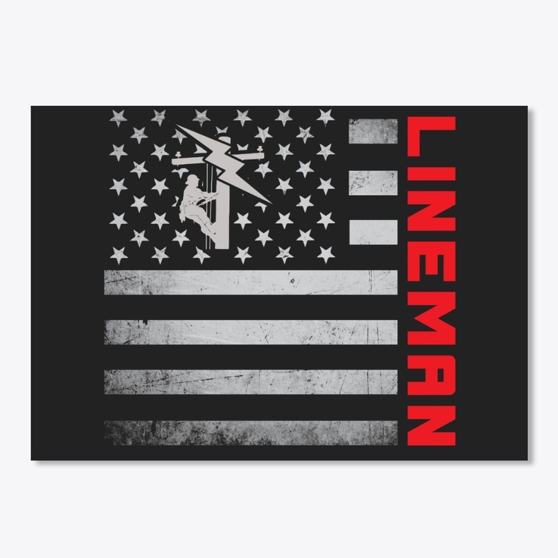 Lineman US Flag