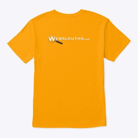 Boo! Happy Meowloween Gold T-Shirt Back