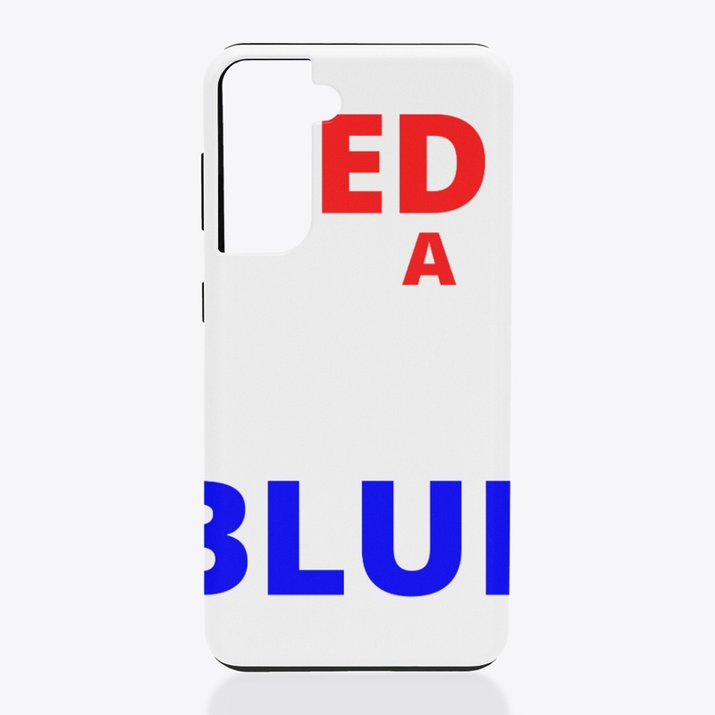 Bed white and blue funny independence na