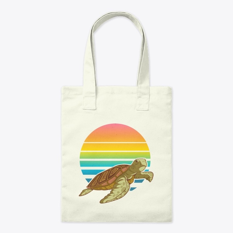 Sea turtle canvas bag