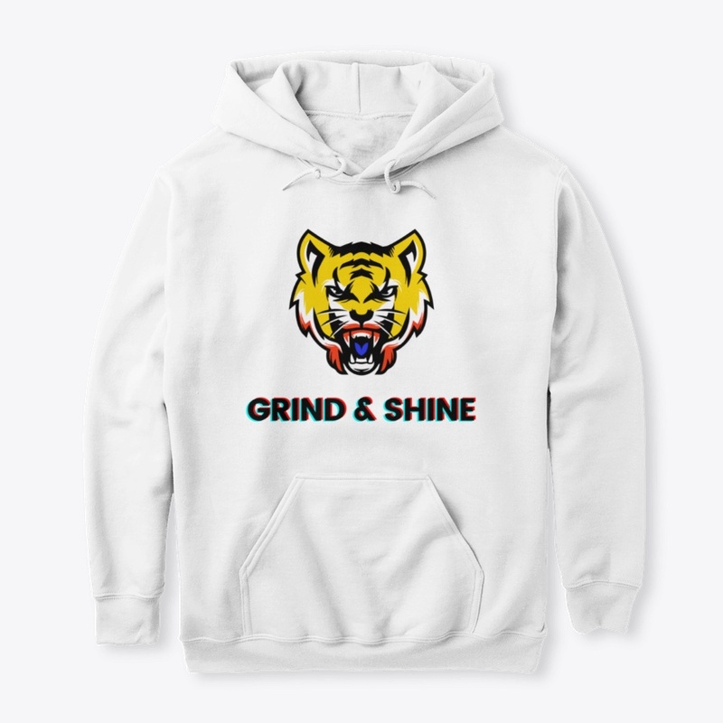 Grind & Shine Dark Tiger T-Shirt Design