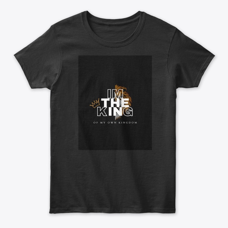  I Am The King ,,Lion Graphic T-shirt 