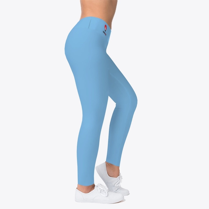 Wide Waist Band Legging W/Front Logo