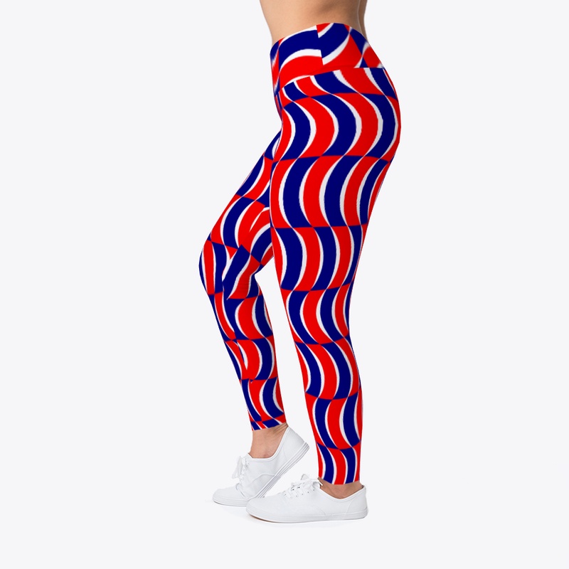 Red White and Blue -wavy