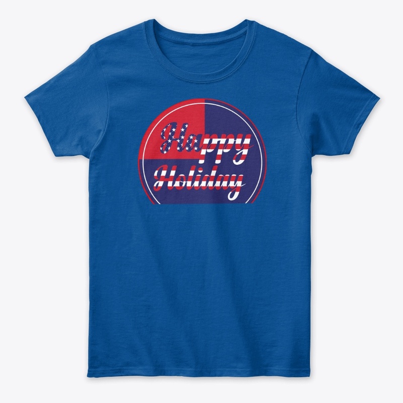 Happy Holiday USA T-shirt Design