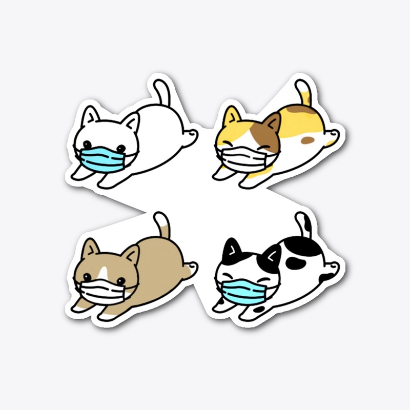 Cat Face Mask Cute Pet Kitten Gift