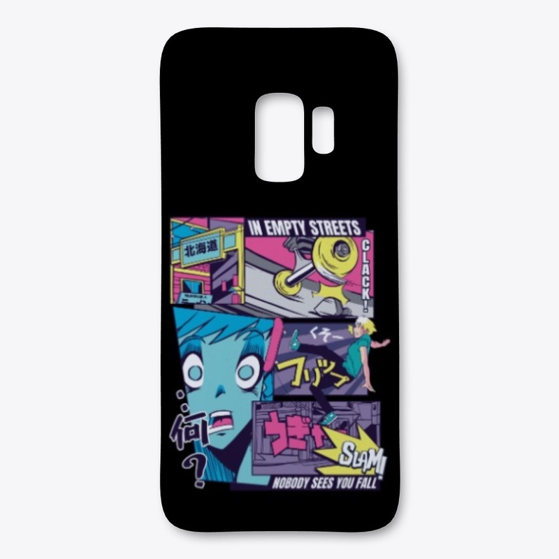 Anime Vaporwave Skater Fall Comic