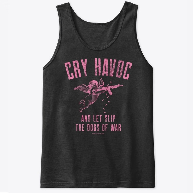 Cry Havok! Angel with Machine Gun Black