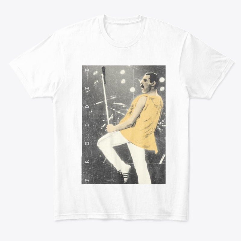 Freddie Mercury Official Live Pose Yellow Icon old