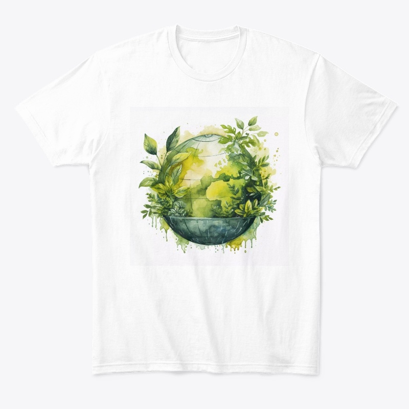 Digital art with planet earth