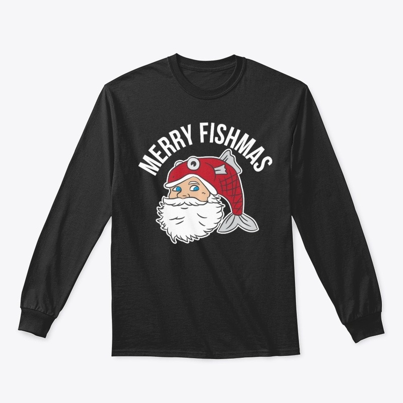 Merry Fishmas Fishing Christmas T-Shirt